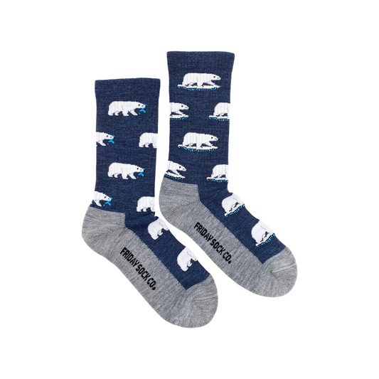 Women's Polar Bear Merino Wool Socks