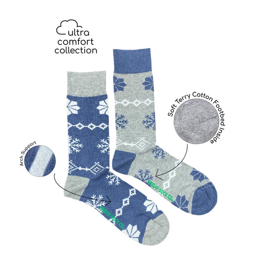 Men's Ultra Comfort Snowflake Socks