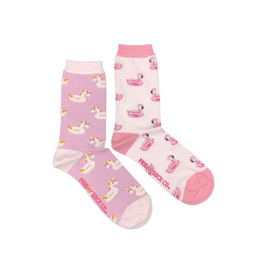 Women's Unicorn & Flamingo Pool Floaty Socks