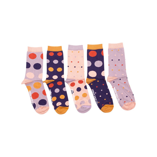 Women's Purple & Orange Polka Dots Lost Sock Laundry Box™