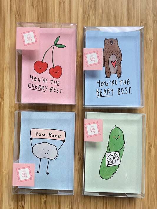 Valentine Mini Flat Cards (Set of 25, various styles available)