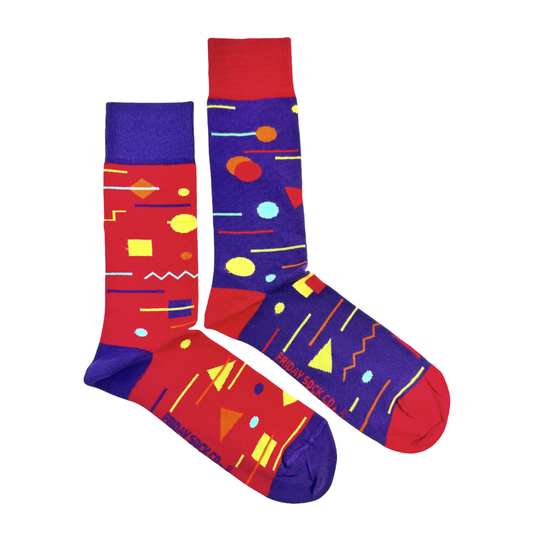 Men's CDSS Canadian Down Syndrome Society Shapes Socks