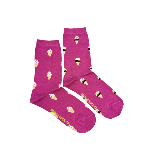 Women's Ice Cream Cone Socks