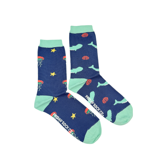 Women's Whale & Jellyfish Sock