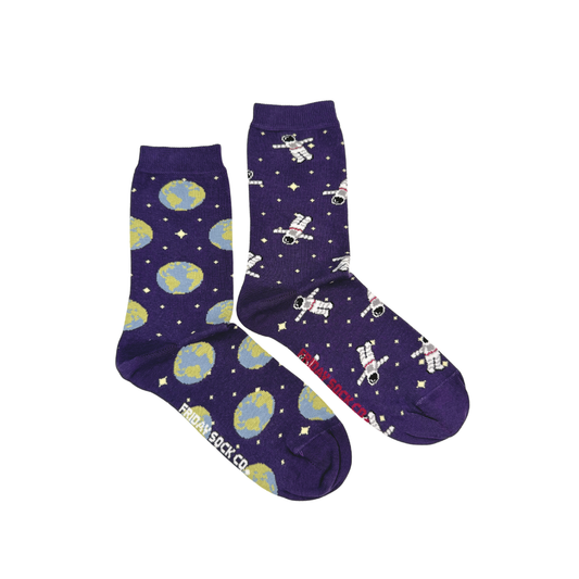 Women's Astronaut & Earth Sock