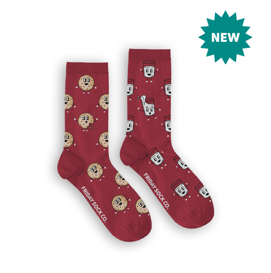 Women's Milk & Cookies Besties Mismatched Socks