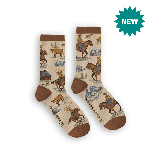 Women's Western Cowboy Mismatched Socks
