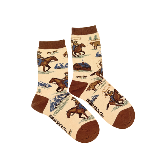Women's Western Cowboy Mismatched Socks