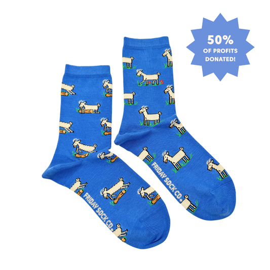 Women's Goat This Did Good Mismatched Crew Socks