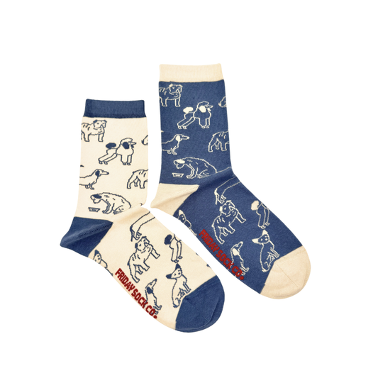 Women's Dogs This Did Good Mismatched Crew Socks