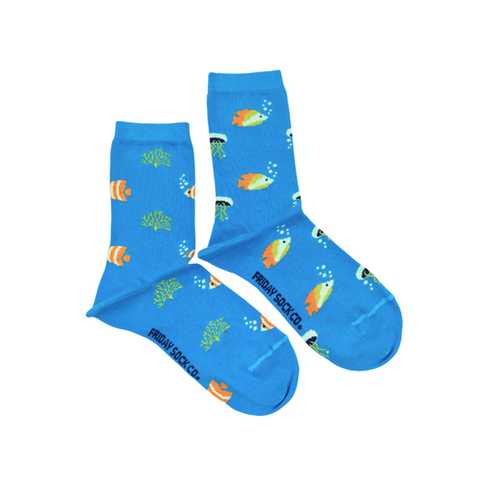 Women's Oceanlife This Did Good Mismatched Crew Socks