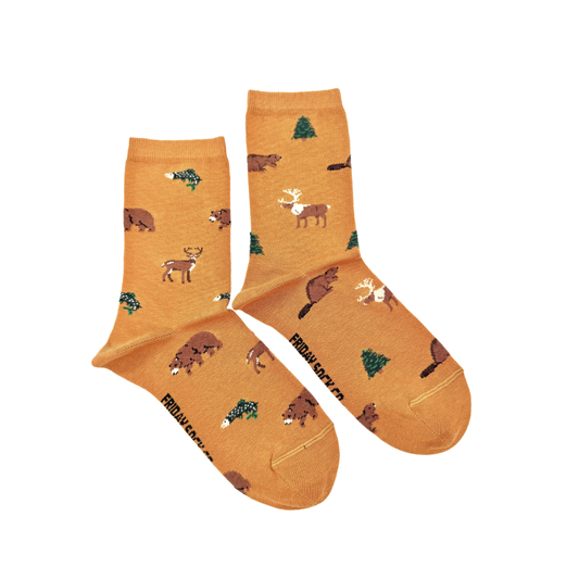 Women's Wildlife This Did Good Mismatched Crew Socks
