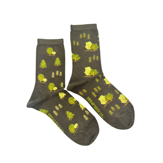 Women's Trees This Did Good Mismatched Crew Socks