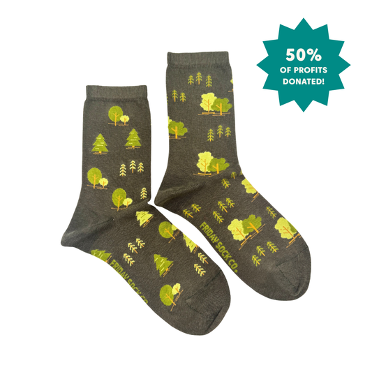 Women's Trees This Did Good Mismatched Crew Socks