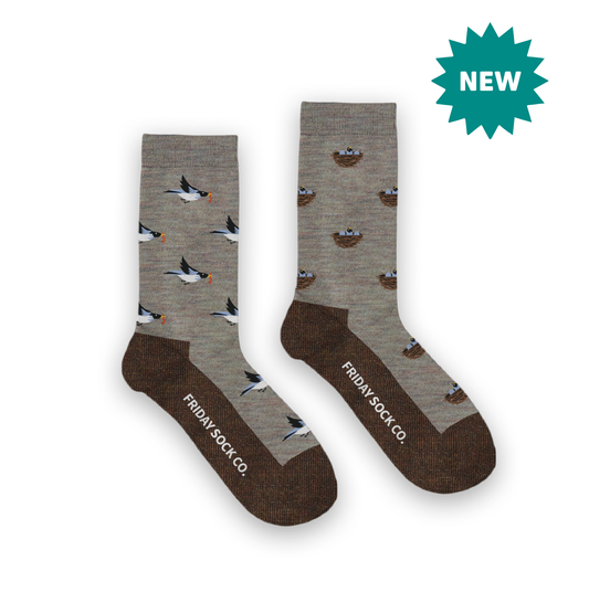 PRE-ORDER Women's Baby Bird & Mama Bird Wool Socks