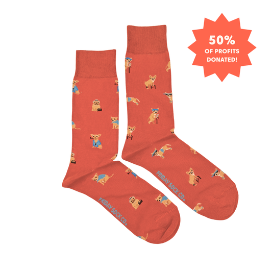 Men's Old Doggies This Did Good Mismatched Socks