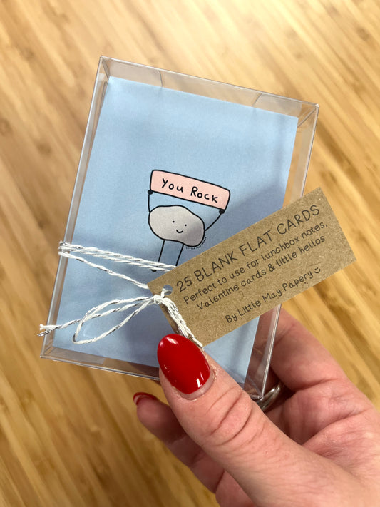 Valentine Mini Flat Cards (Set of 25, various styles available)
