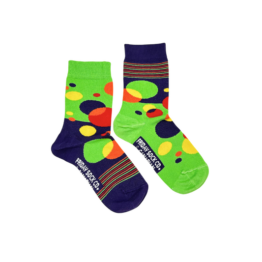 Kid's CDSS Canadian Down Syndrome Bubbles Socks (8 - 12 Years)