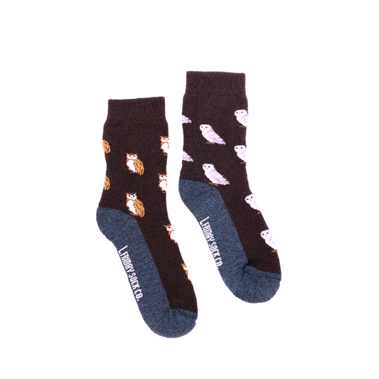 Kid's Owl Merino Wool Socks