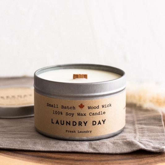 Laundry Day Cabin Candle Tin