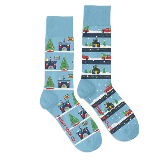 Men's Christmas Vintage Truck & Living Room