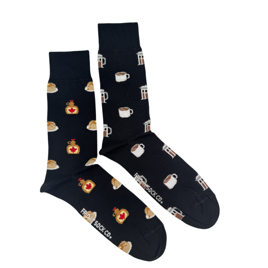 Men's Coffee & Pancakes Mid-Calf Socks