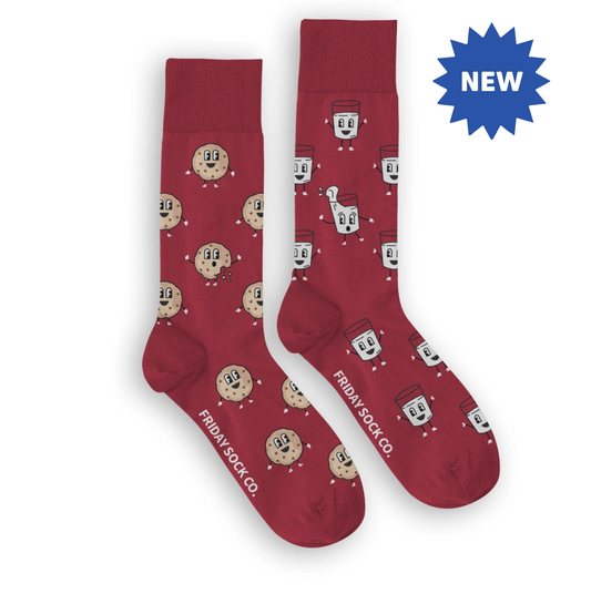 Men's Milk & Cookies Besties Mismatched Socks