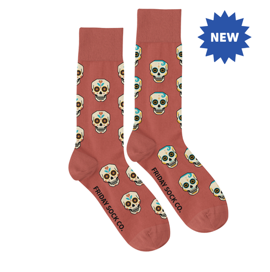 Men's Rockabilly Skulls Mismatched Socks