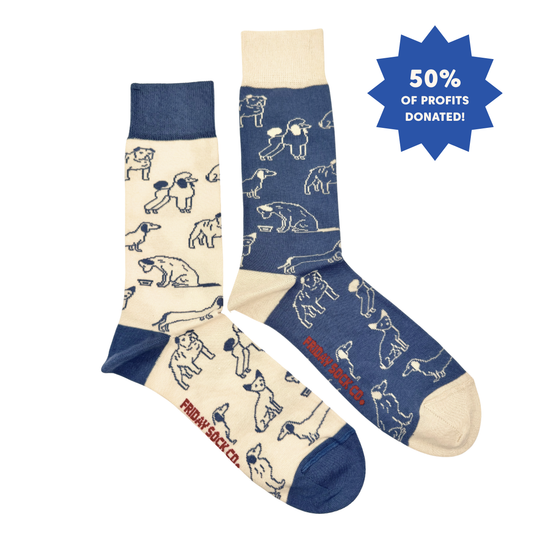 Men's Dogs This Did Good Mismatched Socks