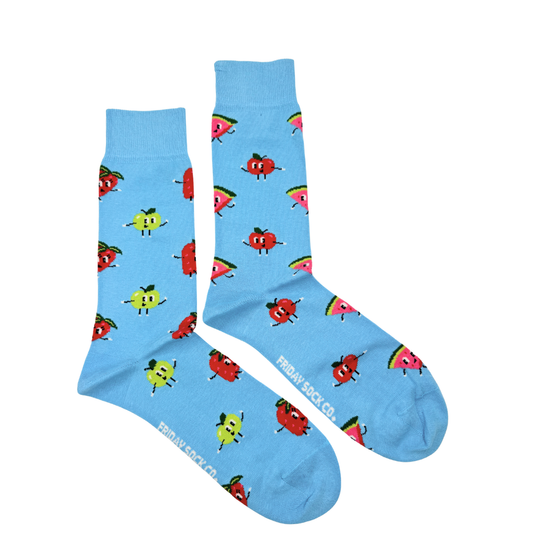 Men's Happy Food This Did Good Mismatched Socks