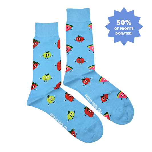 Men's Happy Food This Did Good Mismatched Socks