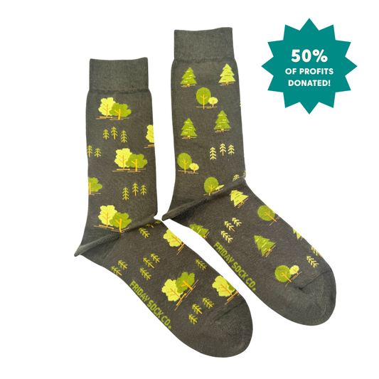 Men's Trees This Did Good Mismatched Socks