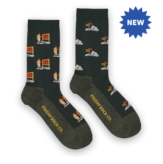 PRE-ORDER Men's Hiking Sign Merino Wool Socks