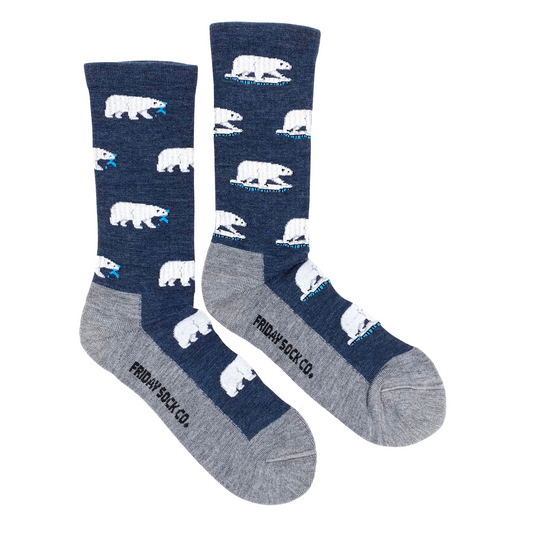 Men's Polar Bear Merino Wool Socks