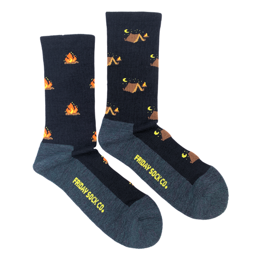Men’s Camping at Night Merino Wool Socks