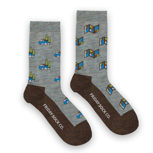 Men’s Map & Outdoors Merino Wool Socks