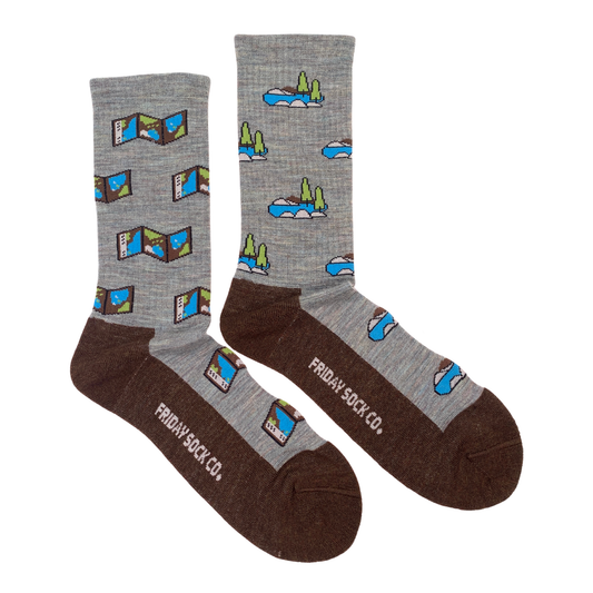 Men’s Map & Outdoors Merino Wool Socks