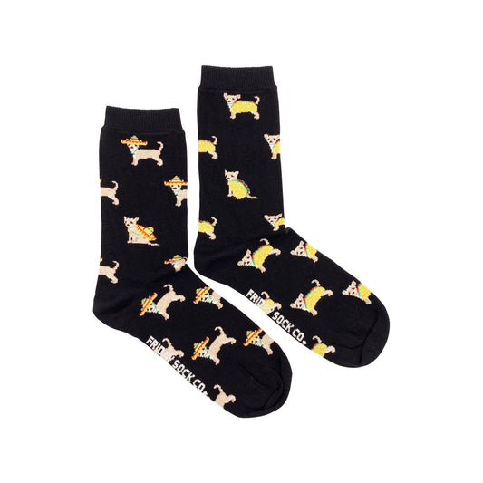 Women's Taco Dog Socks