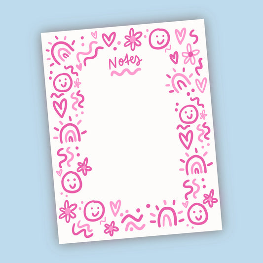 Smiley Abstract Notepad