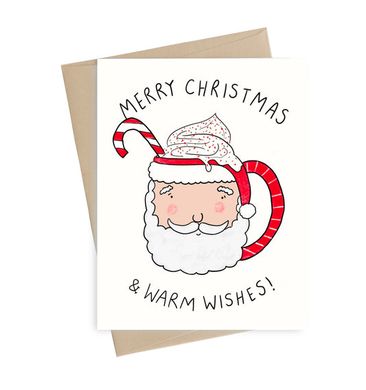 Warm Wishes Santa Mug