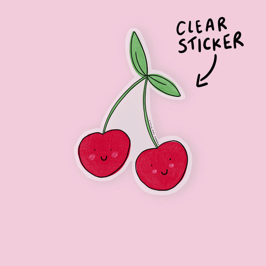 Clear Cherry Sticker