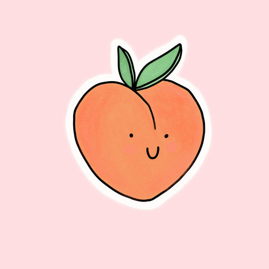 Just Peachy Sticker