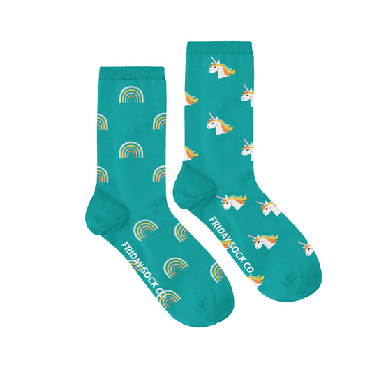 Women's Magical Unicorn & Rainbow Socks