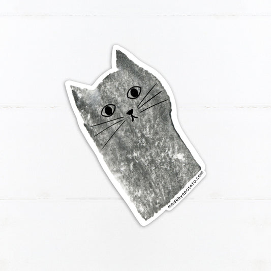 Black Cat Vinyl Sticker