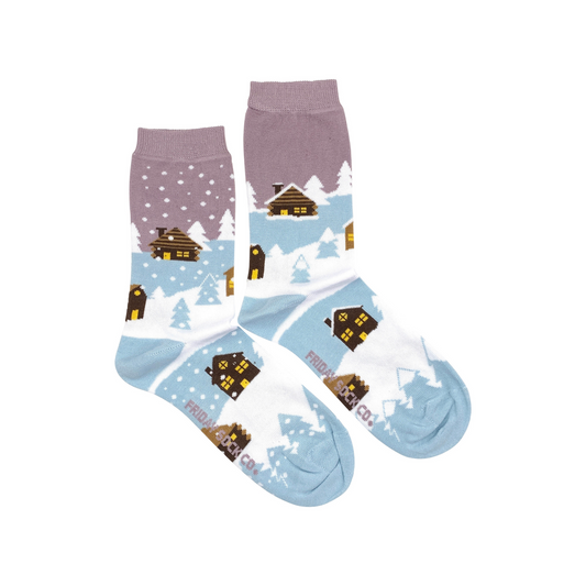 Women's Snowy Village Socks