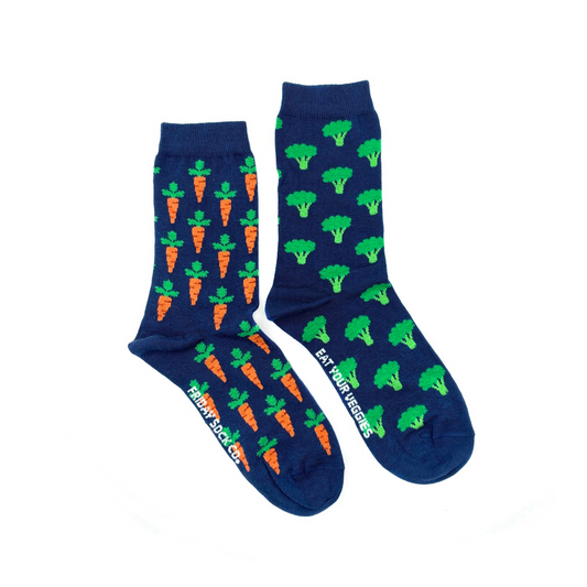 Women's Broccoli & Carrot Veggie Socks