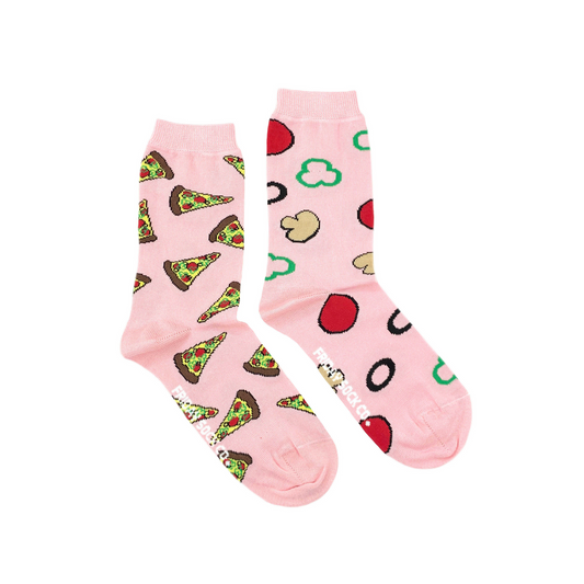 Women's Pink Pizza Topping & Pizza Socks