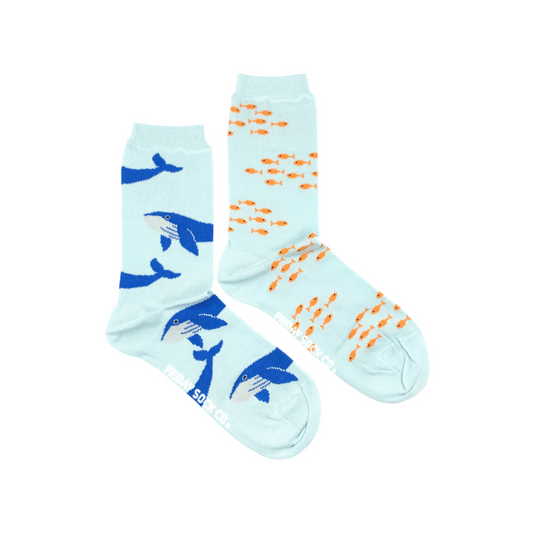 Women's Fish & Blue Whale Socks