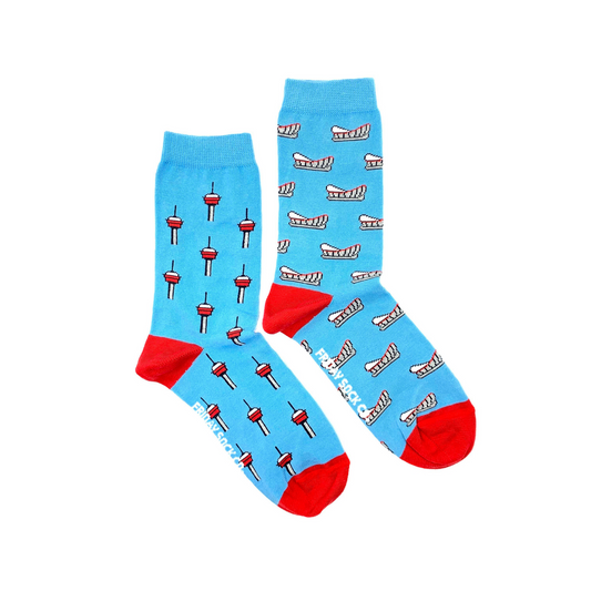 Women's Calgary Tower & Calgary Saddledome Socks