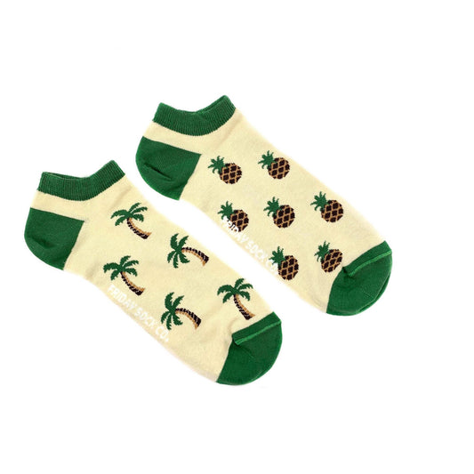 Men's Pineapple & Palm Tree Ankle Socks